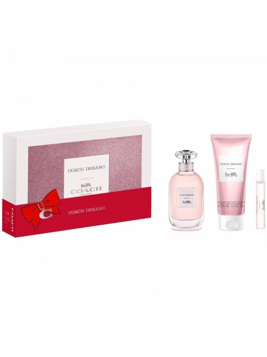 Set Coach: Dreams Eau De Parfum donna 90ml + Dreams Eau De Parfum donna 10ml + Dreams Body Lotion All Over The Body 100ml