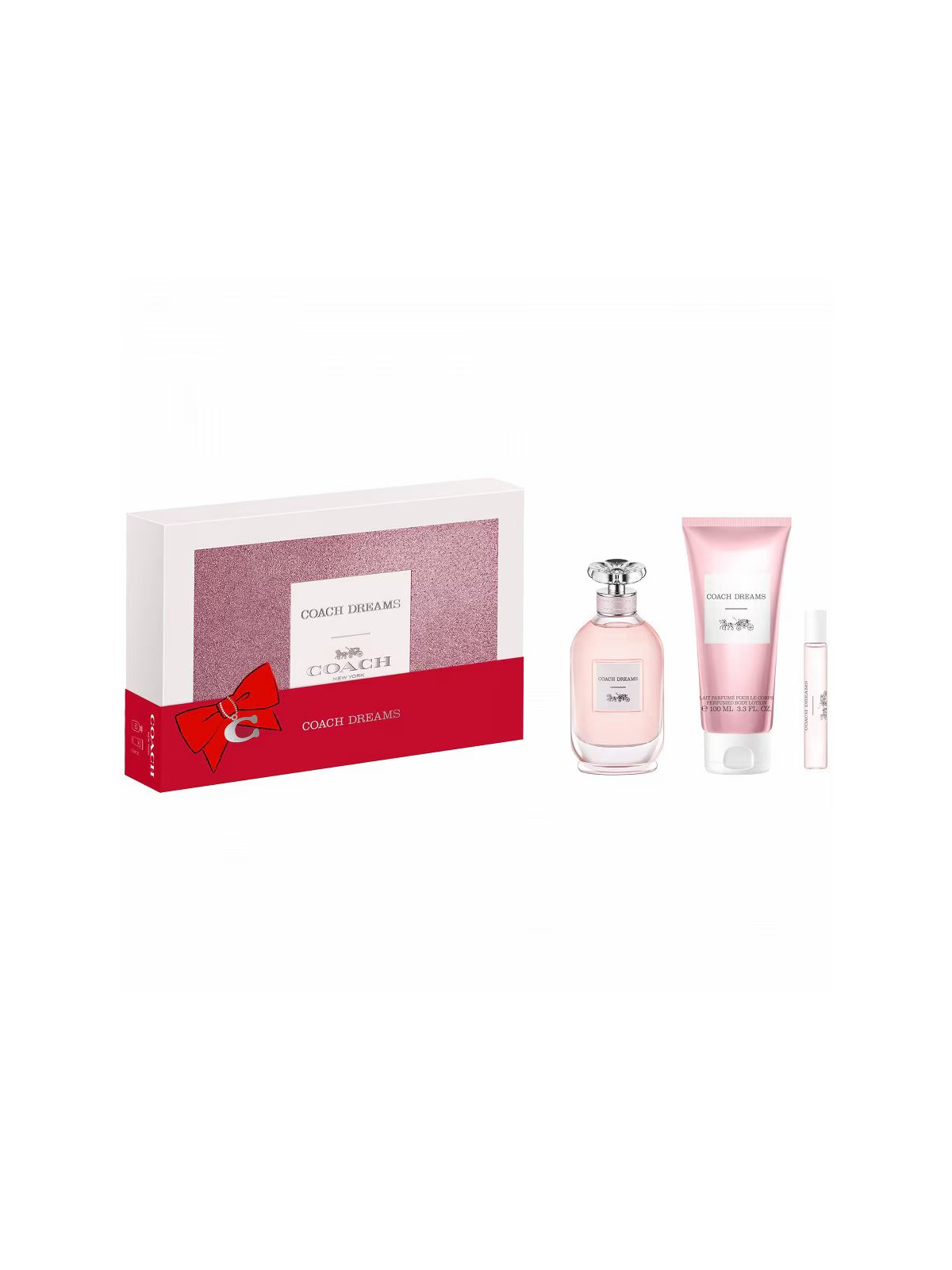 Set Coach: Dreams Eau De Parfum donna 90ml + Dreams Eau De Parfum donna 10ml + Dreams Body Lotion All Over The Body 100ml