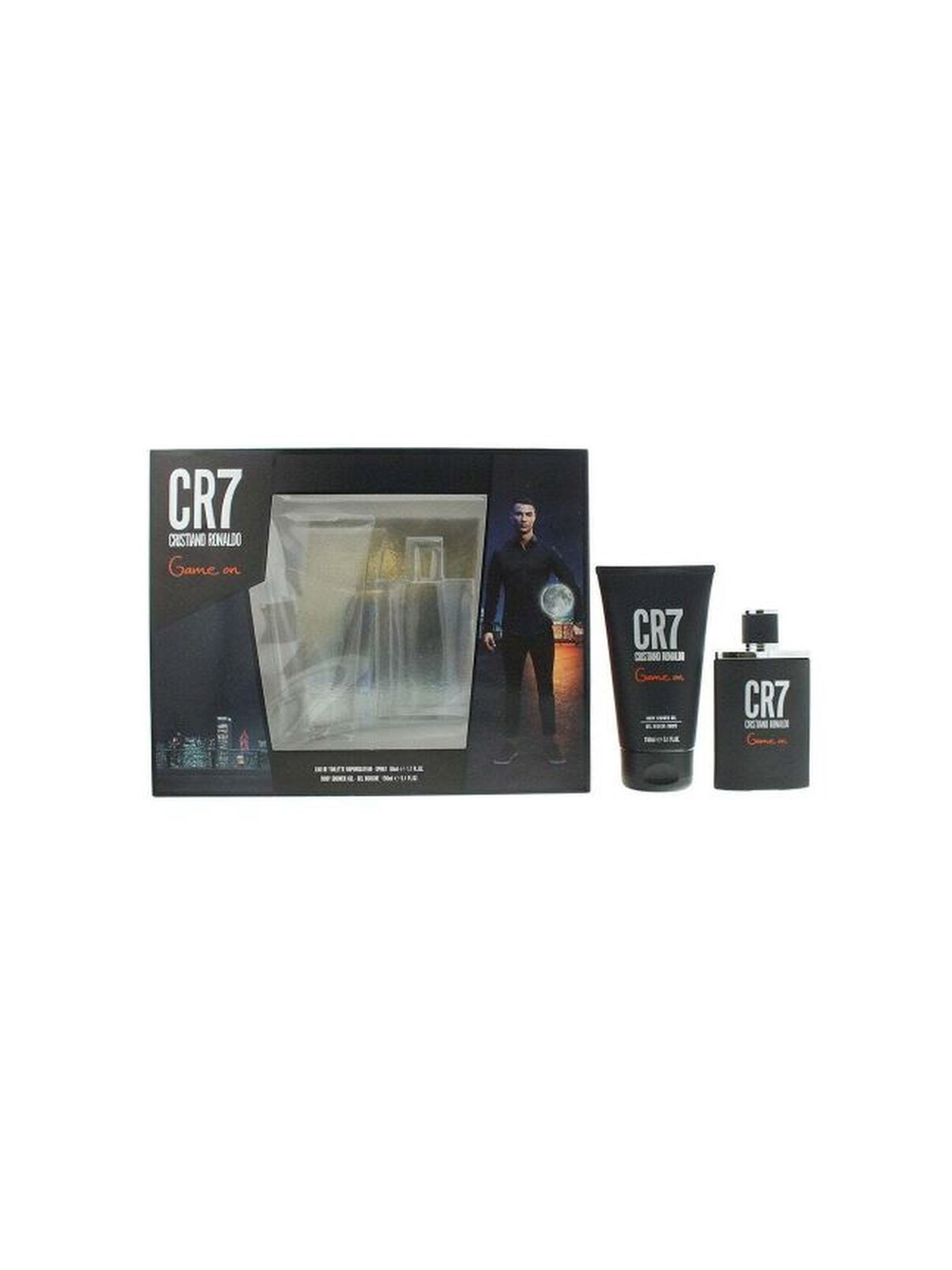 Set Cristiano Ronaldo: CR7 Game On Eau De Toilette uomo 50ml + CR7 Game On Shower Gel Body 150ml