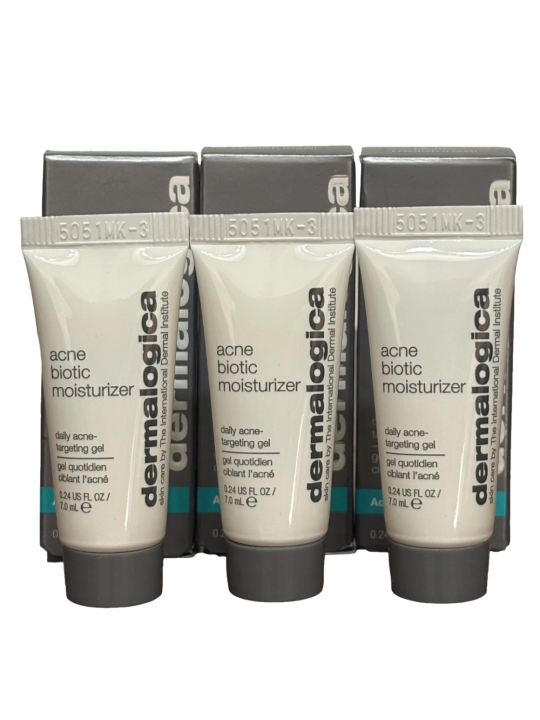 Set Dermalogica Acne Biotic Gel Trattamento Locale Anti-Acne per Pelle a Tendenza Acne Viso 3 pezzi da 7ml