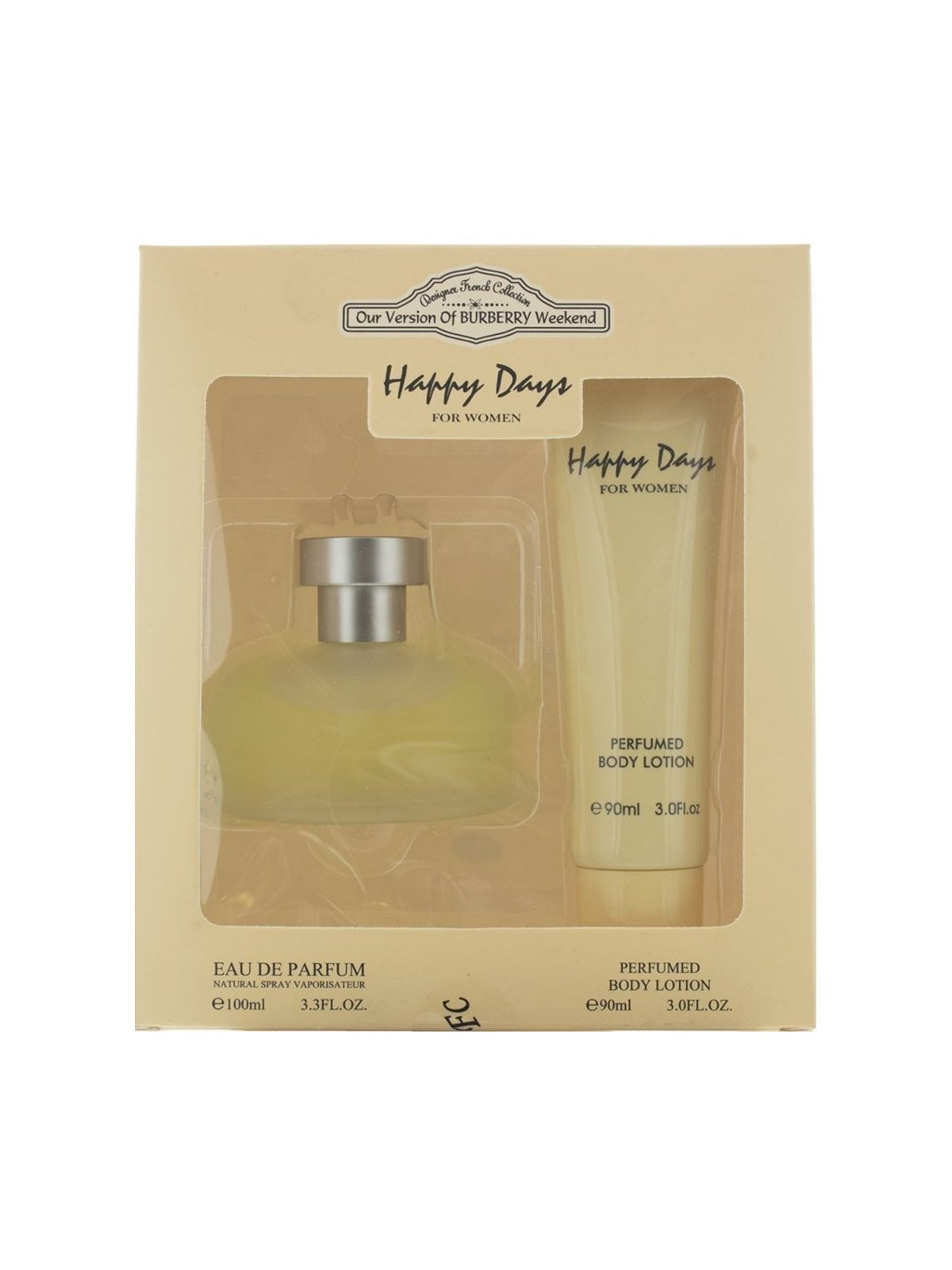 Scenografo francese: Happy Days Eau De Parfum donna 100ml + Happy Days Hydrates Body Lotion 90ml