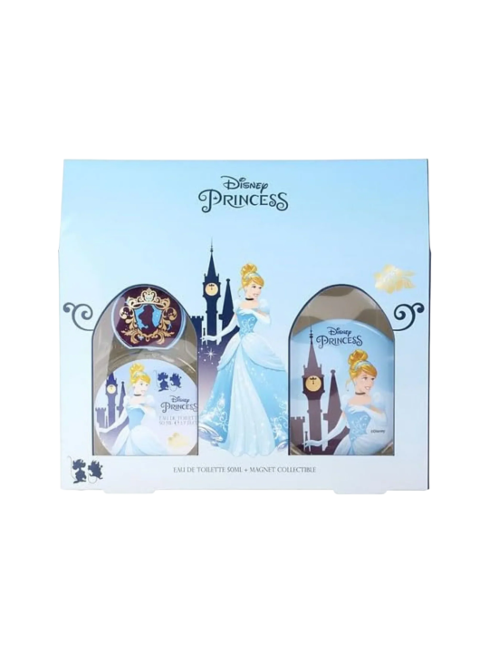 Set Disney: Eau de Toilette Cenerentola per bambine 50ml + Magnete da collezione Cenerentola per bambine