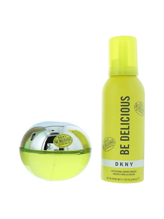 Set Dkny: Be Delicious Eau De Parfum donna 100ml + Be Delicious Cleansing Shower Mousse 150ml