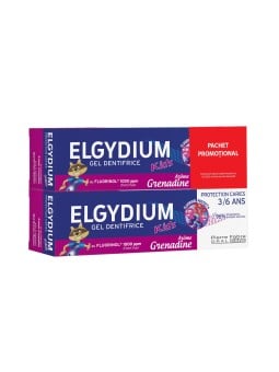 Set Duo Elgydium Junior Dentifricio protettivo senza parabeni 2 pezzi 50ml