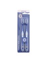 Set di 2 spazzolini elettrici Chelsea Duo Epl blu e bianco.