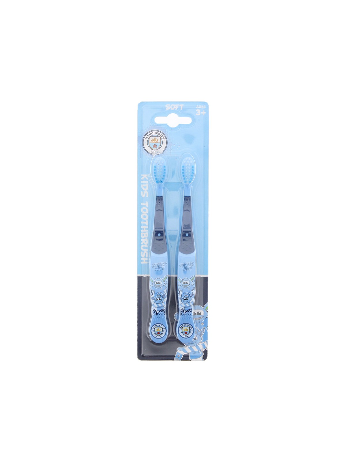 Set Duo Spazzolino da denti Epl Manchester City Blu 2 pezzi