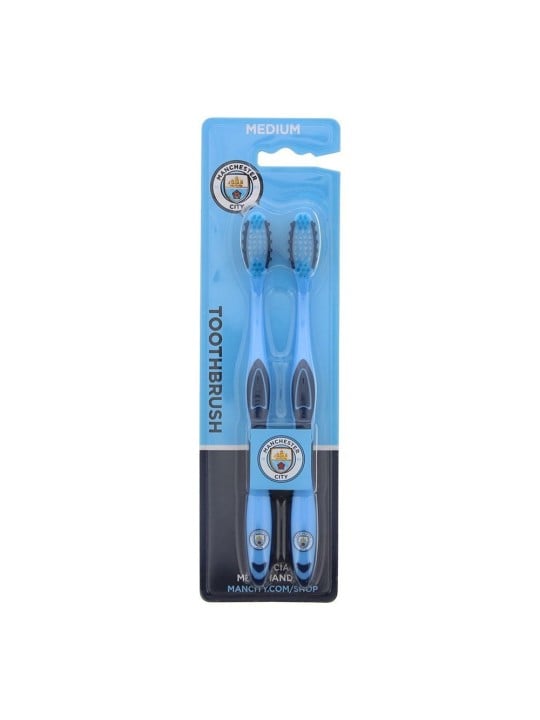 Set Duo Spazzolino da denti Epl Manchester City Blu 2 pezzi