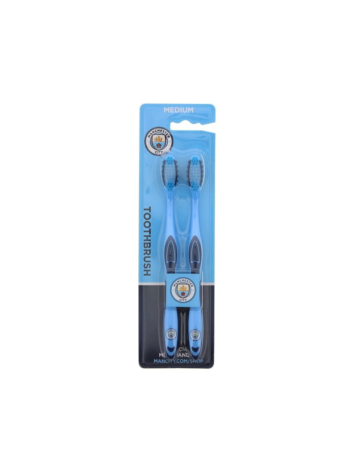 Set Duo Spazzolino da denti Epl Manchester City Blu 2 pezzi