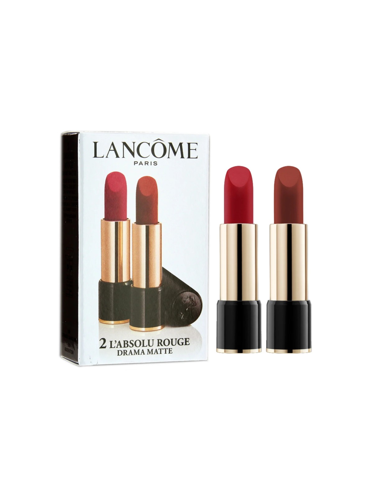 Set Duo Lancome L'Absolu Rouge Matte Cream Rossetto 290 Drama 2 pz 34 g