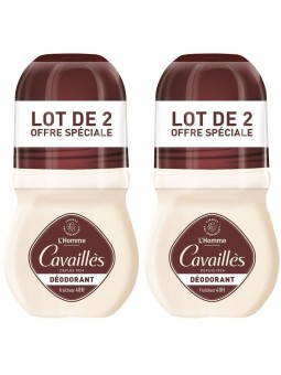 Set Duo Roge Cavailles L'Homme Deodorante Roll-On 48h Protezione uomo 2 pezzi 50ml