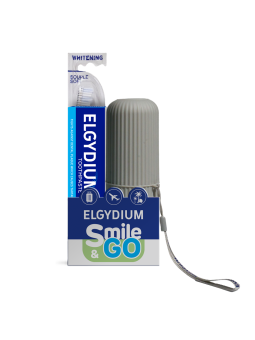 Set Elgydium: Dentifricio antiplacca 75ml + Spazzolino sbiancante S