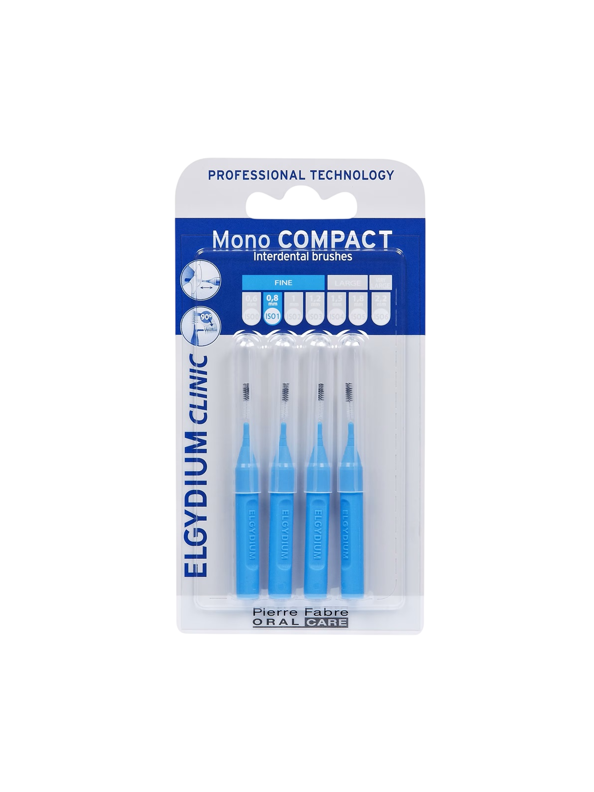 Set di 4 spazzolini interdentali Elgydium blu