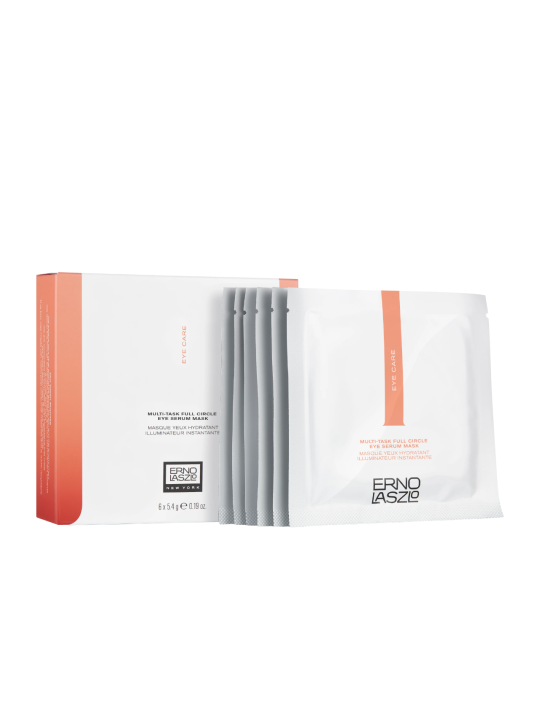 Set di maschere in tessuto illuminanti multiuso per il contorno occhi di Erno Laszlo 6 pezzi da 54ml