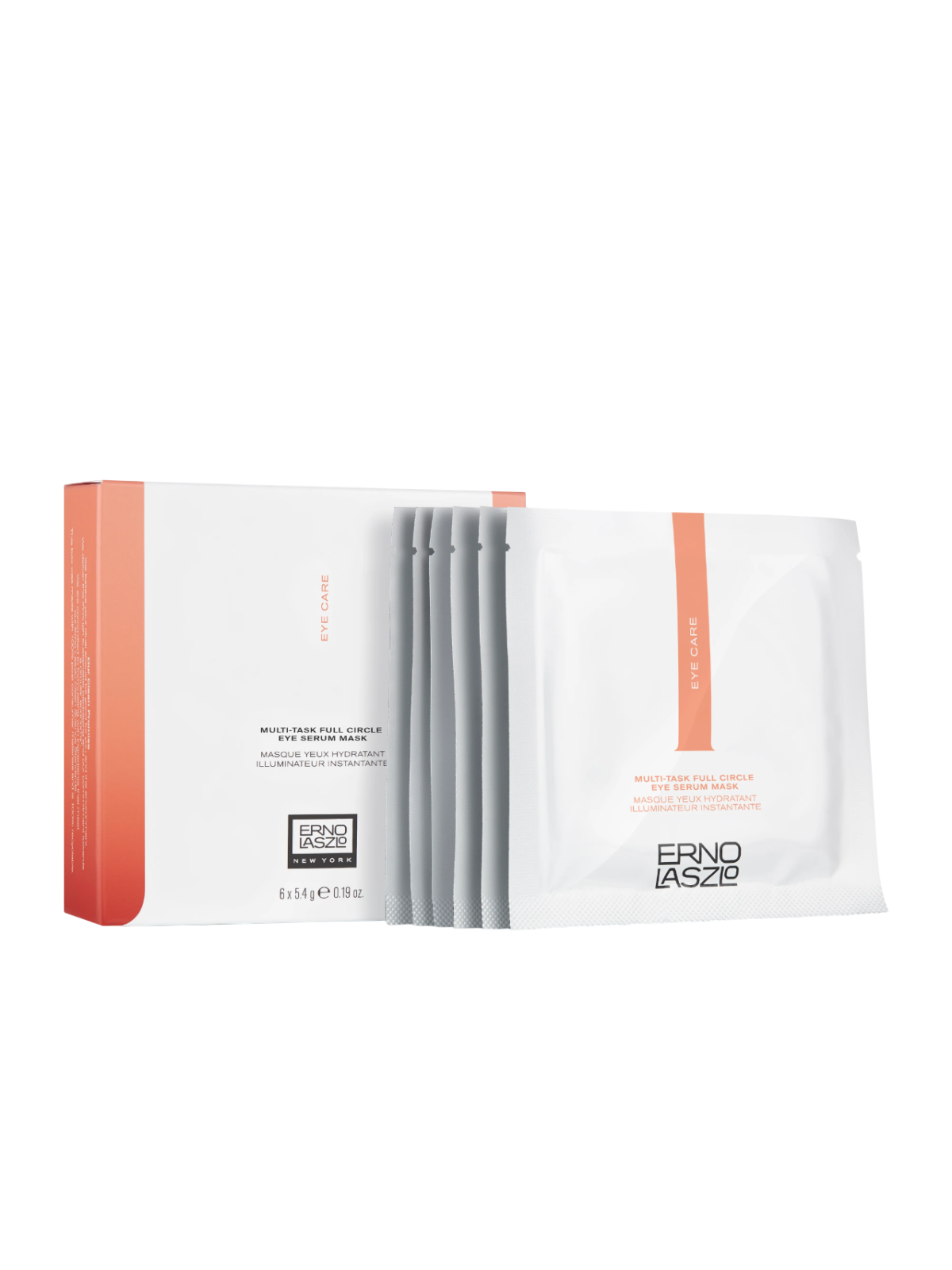 Set di maschere in tessuto illuminanti multiuso per il contorno occhi di Erno Laszlo 6 pezzi da 54ml