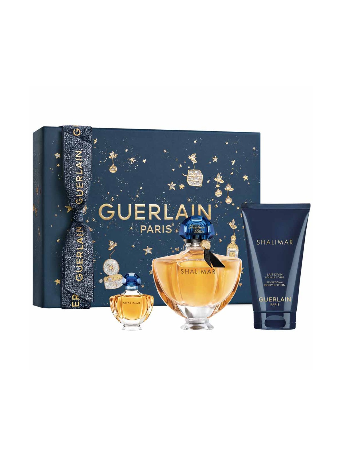 Cofanetto Guerlain: Shalimar Eau De Parfum donna 50ml + Shalimar Eau De Parfum donna 5ml + Shalimar Hydrating Body Lotion 75ml