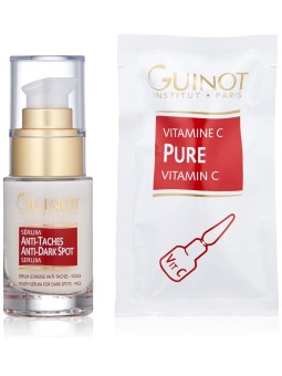 Set Guinot: Siero viso antimacchie e anti-taches 235ml + Siero viso alla vitamina C pura 15ml