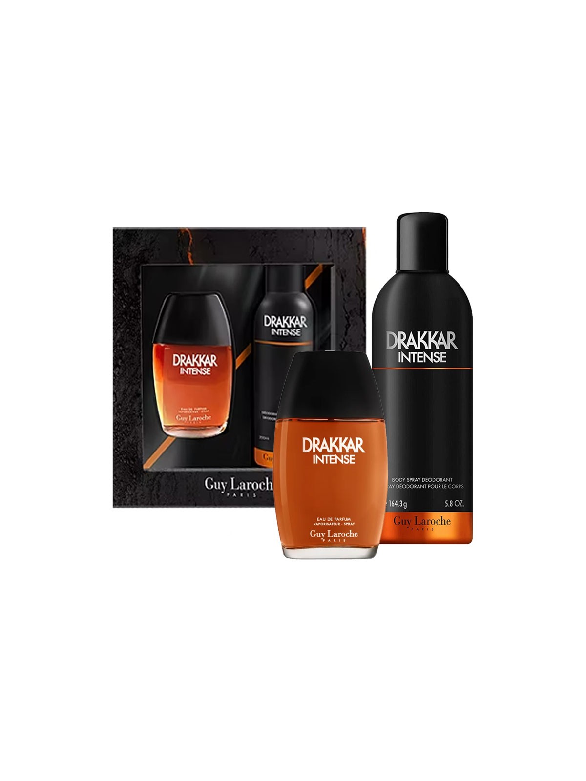Cofanetto Guy Laroche: Drakkar Noir Intense Eau De Parfum uomo 100ml + Drakkar Noir Intense Spray Corpo 200ml