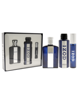Set Izod: Izod Eau De Toilette uomo 100ml + Izod Eau De Toilette uomo 15ml + Izod Spray Profumato uomo 200ml