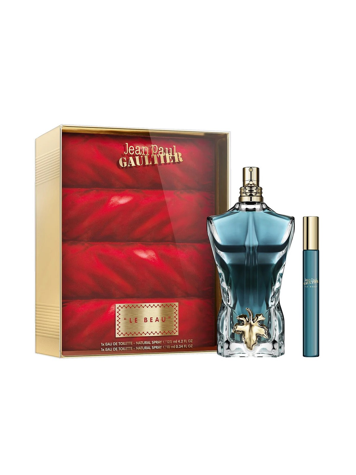 Cofanetto Jean Paul Gaultier: Le Beau Eau De Toilette uomo 125ml + Le Beau Eau De Toilette uomo 10ml