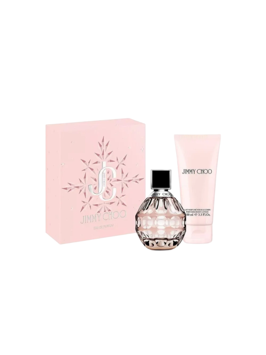 Set Jimmy Choo: Jimmy Choo Eau De Parfum donna 60ml + Jimmy Choo Lozione Corpo Idratante 100ml