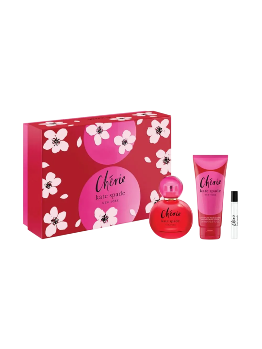 Cofanetto Kate Spade: Cherie Eau De Parfum donna 100ml + Cherie Eau De Parfum donna 75ml + Cherie Lozione Corpo Idratante 100ml