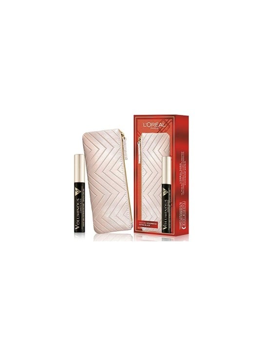Set L'Oreal Paris: Crema per il trucco in tessuto + Mascara volumizzante Voluminous X5 Extra Nero 75ml