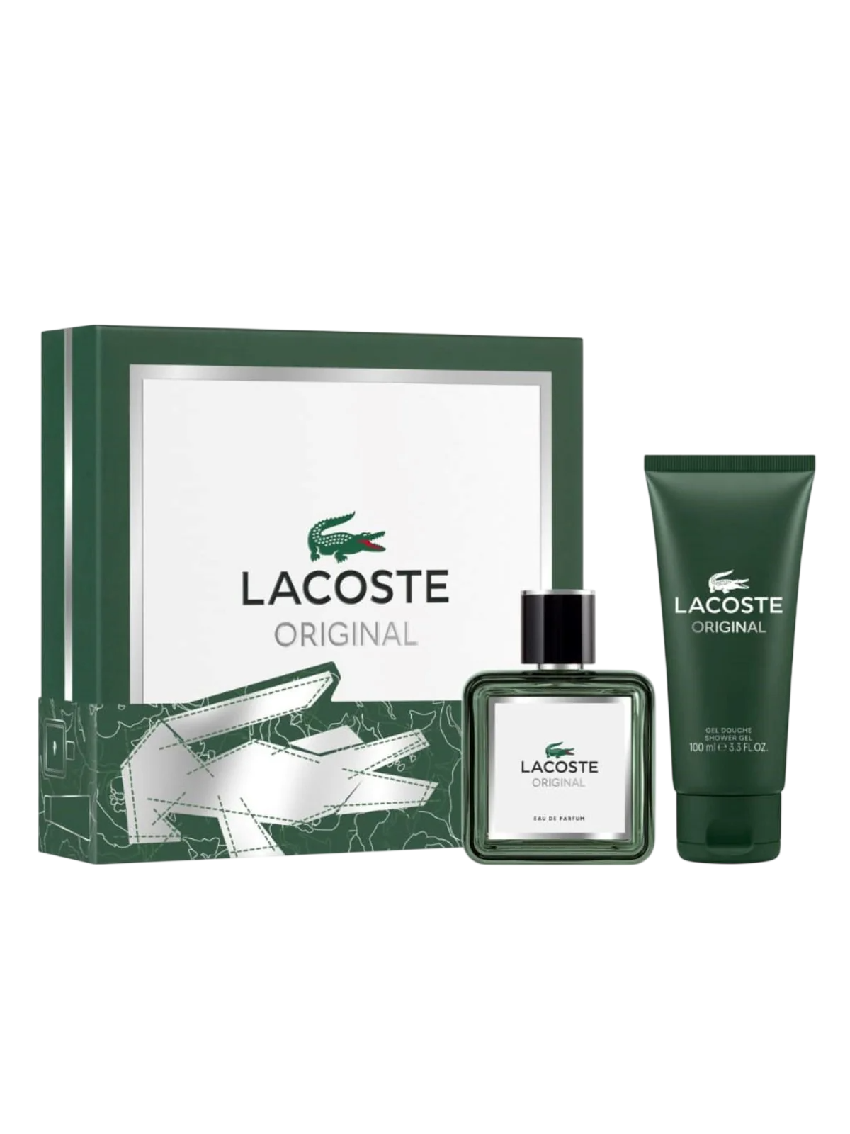Set Lacoste: Original Eau De Parfum uomo 60ml + Original Cleansing Refreshing Shower Gel 100ml