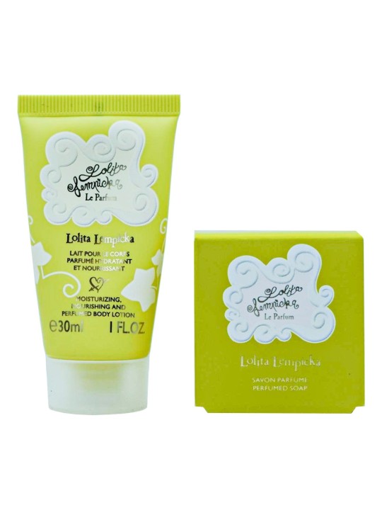 Set Lolita Lempicka: Latte corpo idratante Mon Premier Parfum 30ml + Saponetta profumata Mon Premier Parfum 25 g in miniatura