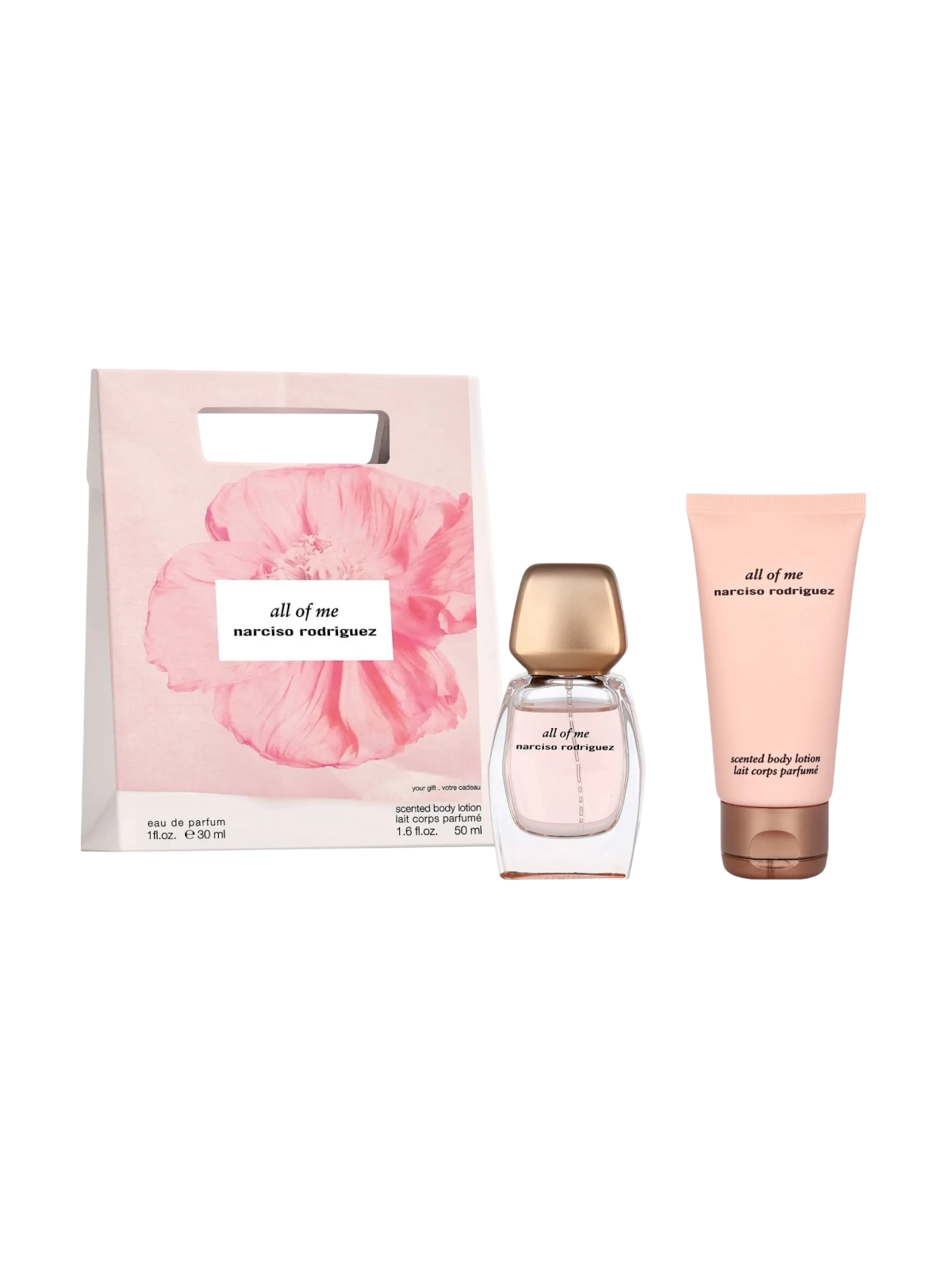 Set Narciso Rodriguez: All Of Me Eau De Parfum donna 30ml + All Of Me Hydrating Body Lotion 50ml