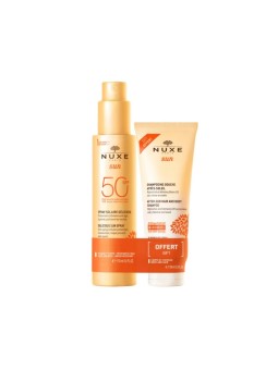 Set Nuxe: Shampoo doposole Sun per capelli e corpo 100ml + Spray solare Sun SPF 50 150ml