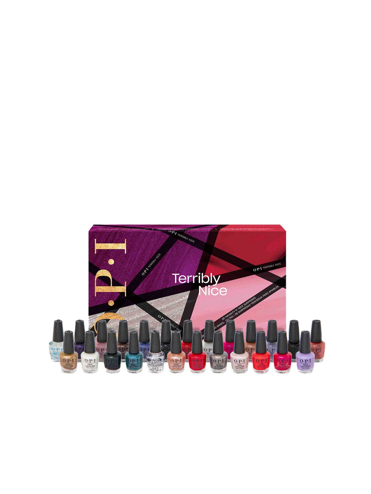Set di trucchi Opi Terribly Nice - Calendario dell'Avvento 25 pezzi