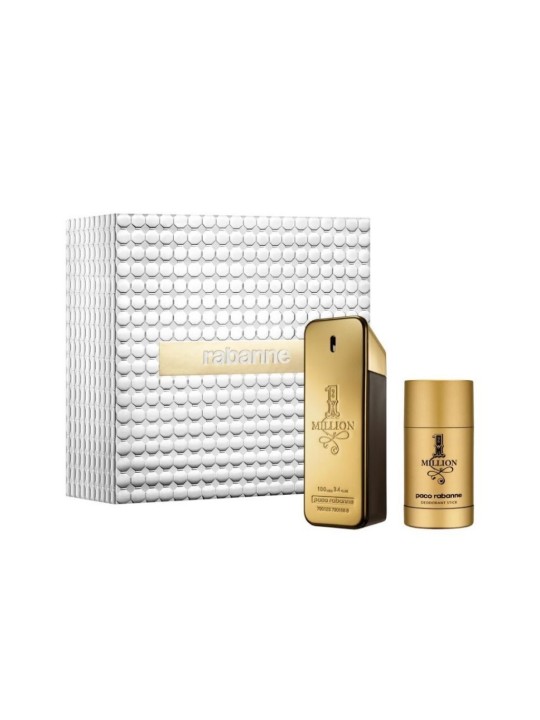 Set Paco Rabanne: 1 Million Eau De Toilette uomo 100ml + 1 Million Deodorante Stick uomo 75ml