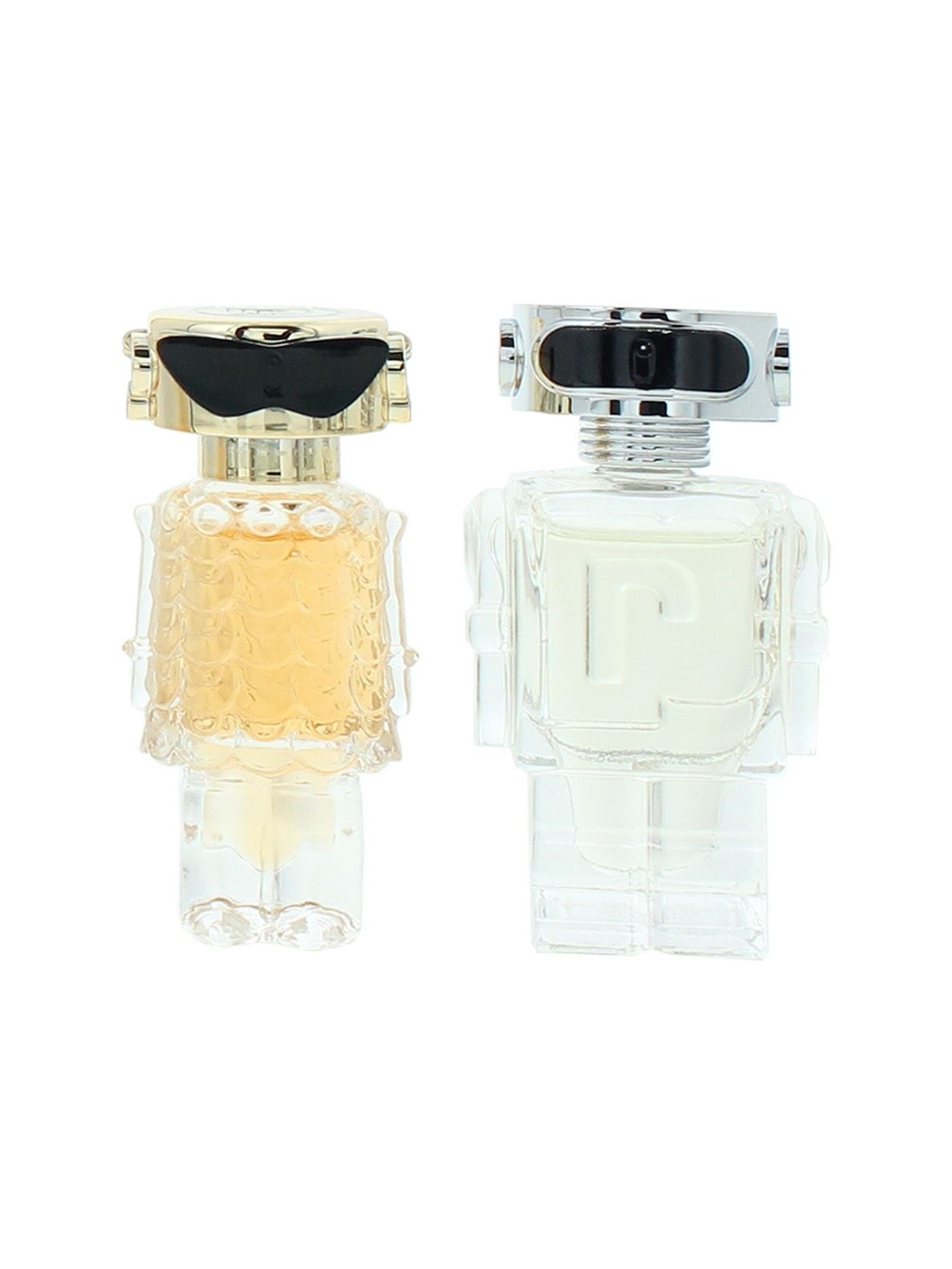 Set Paco Rabanne: Fame Eau De Parfum donna 4ml Miniatura + Phantom Eau De Toilette uomo 4ml Miniatura
