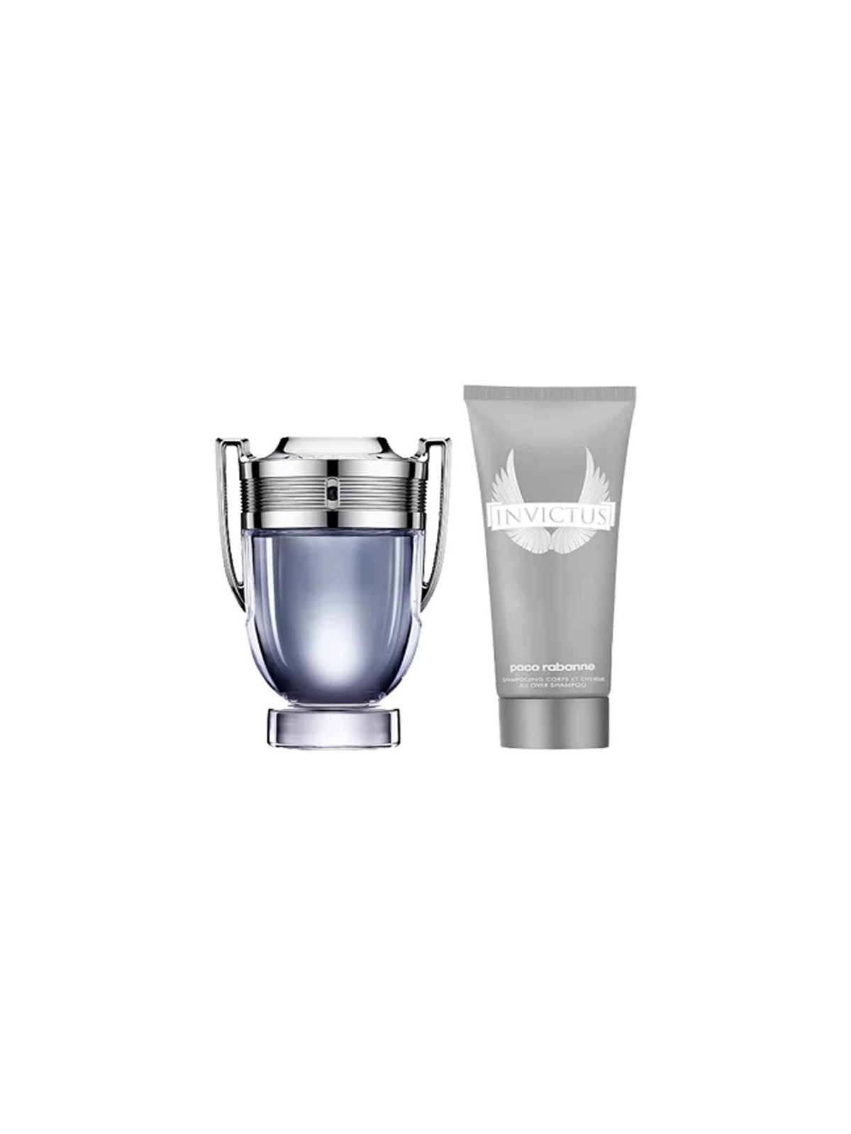 Set Paco Rabanne: Invictus Eau De Toilette uomo 100ml + Invictus All Over Shower Gel & Shampoo 2-In-1 100ml
