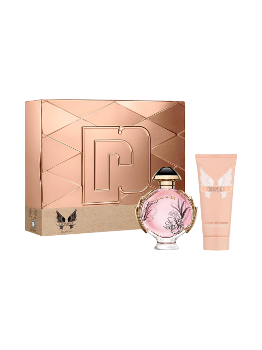 Cofanetto Paco Rabanne: Olympea Blossom Eau De Parfum donna 80ml + Olympea Blossom Lozione Corpo Idratante 100ml