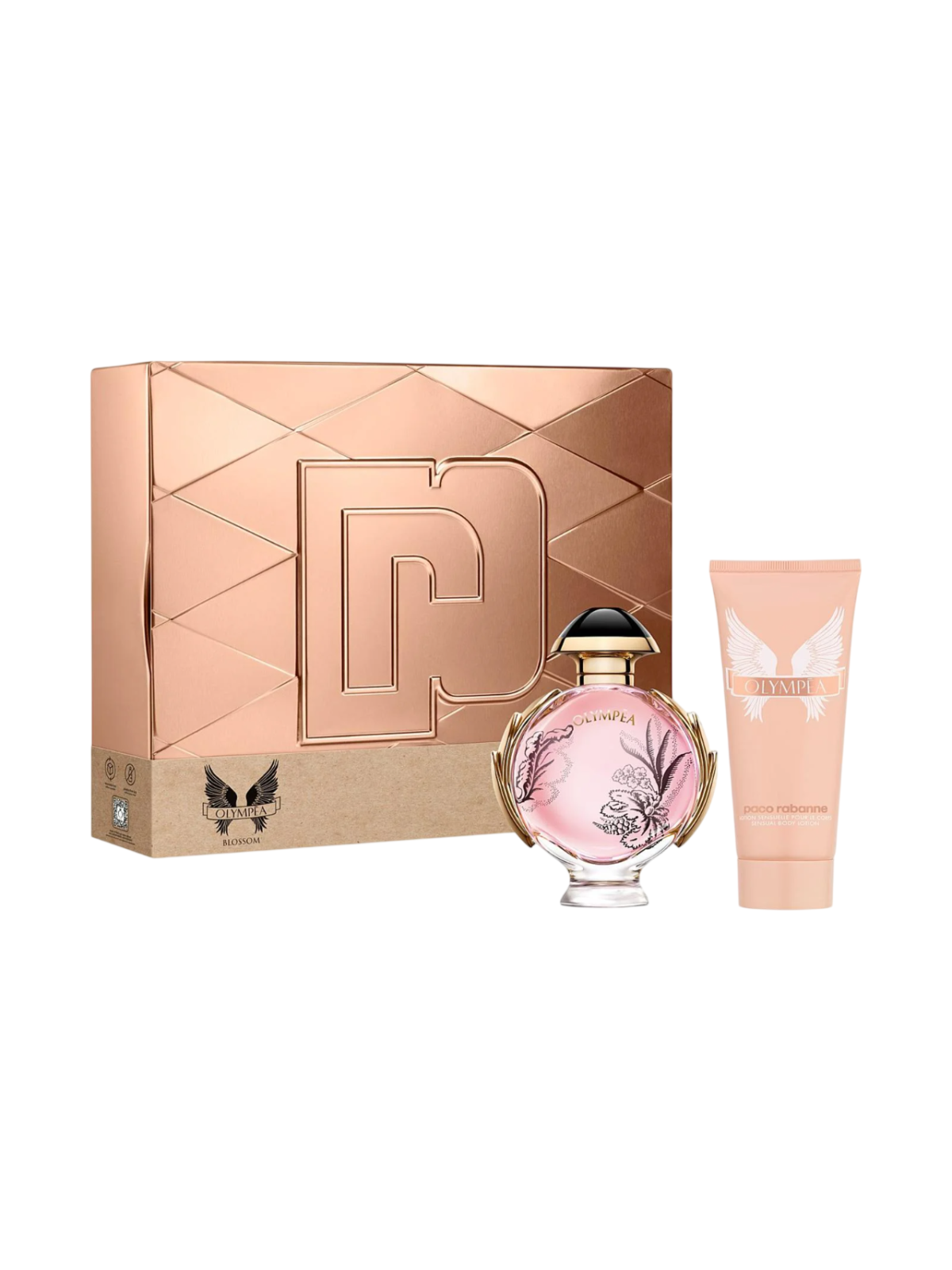 Cofanetto Paco Rabanne: Olympea Blossom Eau De Parfum donna 80ml + Olympea Blossom Lozione Corpo Idratante 100ml