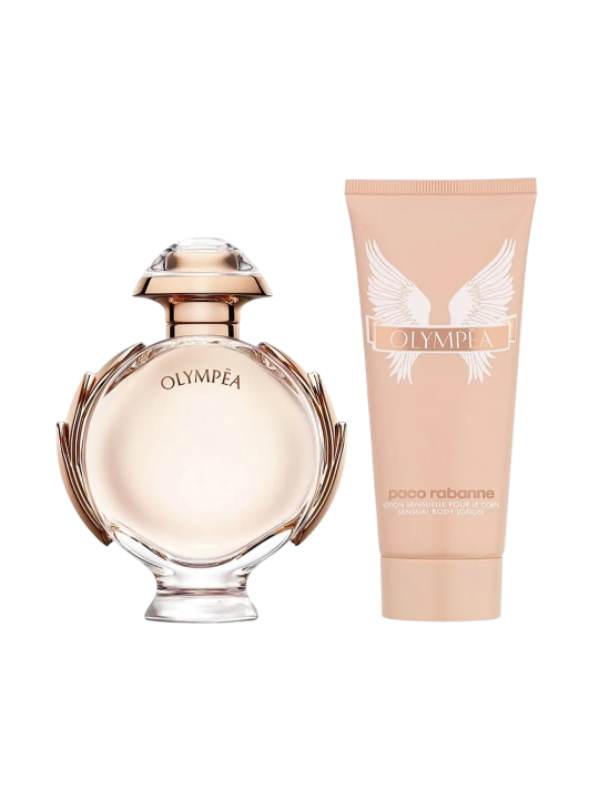 Cofanetto Paco Rabanne: Olympea Eau De Parfum donna 50ml + Olympea Body Lotion 100ml