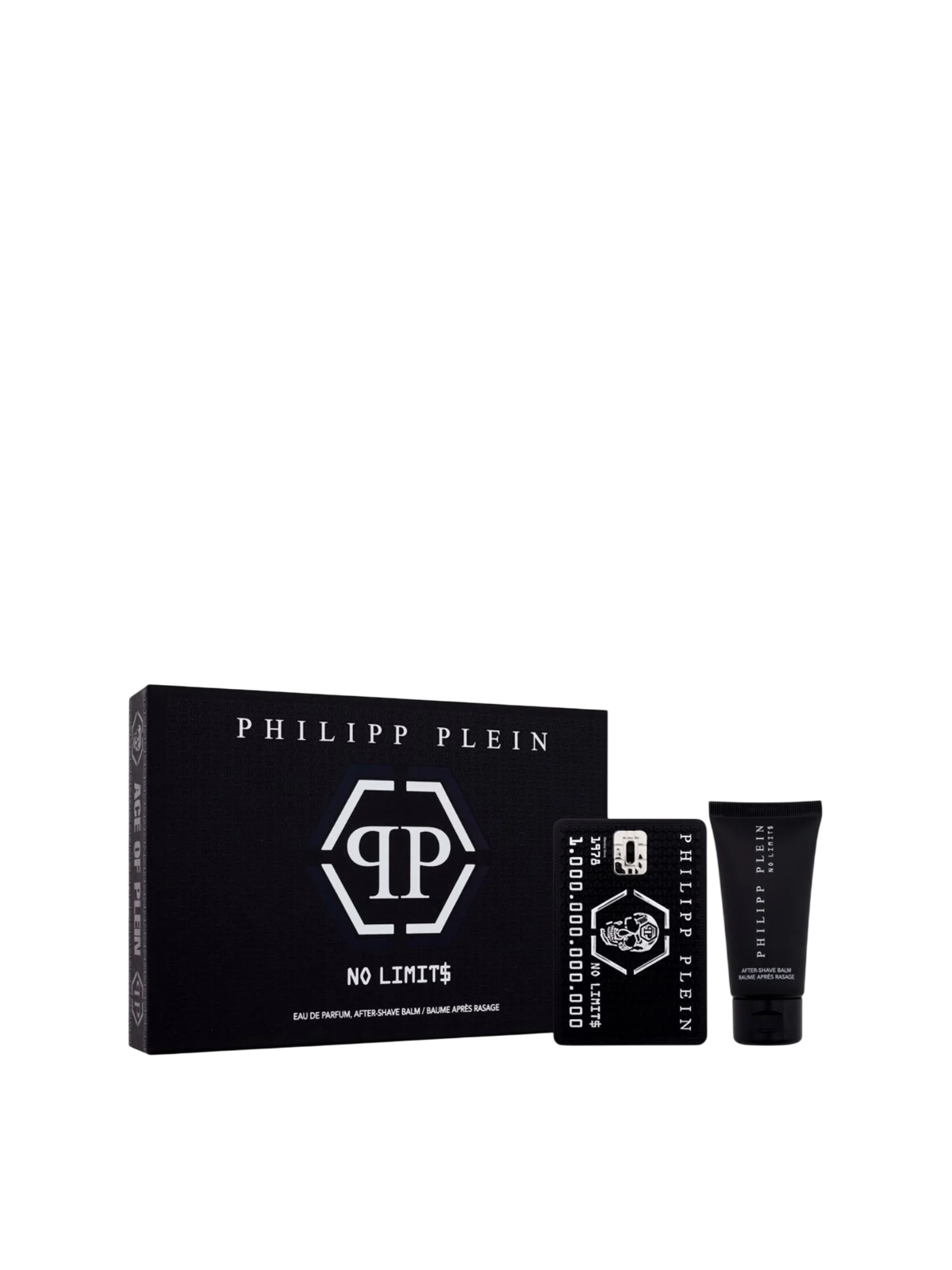 Set Philipp Plein: No Limits Eau De Parfum uomo 50ml + No Limits Balsamo Dopobarba Idratante 50ml