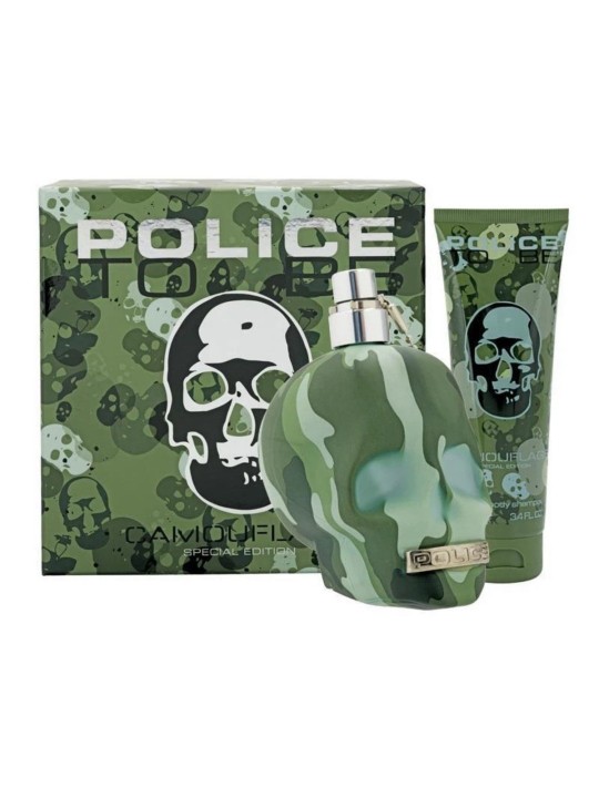 Set Police: To Be Camouflage Eau De Toilette uomo 75ml + To Be Camouflage Hydrating Body Lotion 100ml