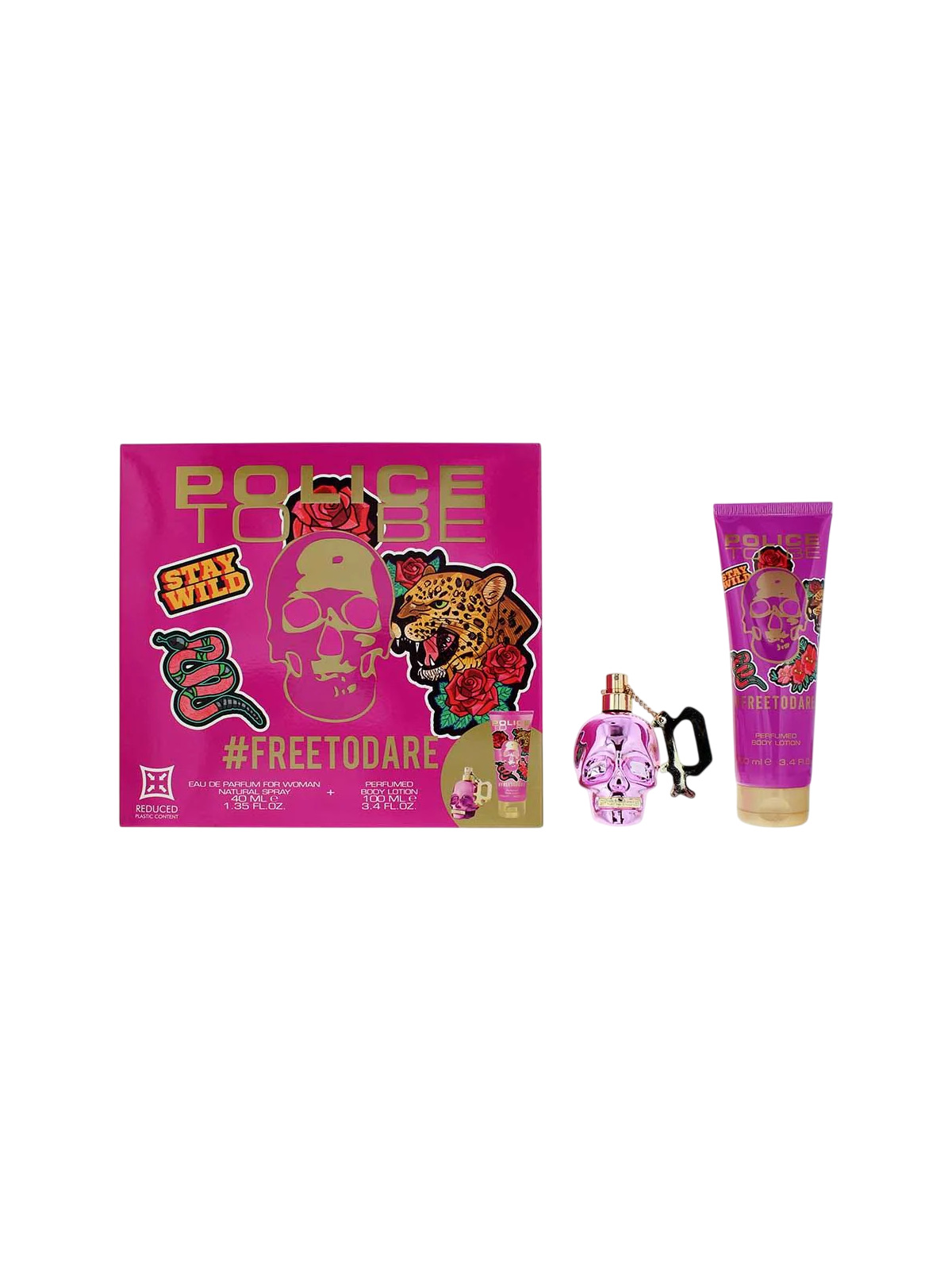 Set Police: To Be Free To Dare Lozione Corpo Idratante 100ml + To Be Free To Dare Eau De Parfum donna 40ml