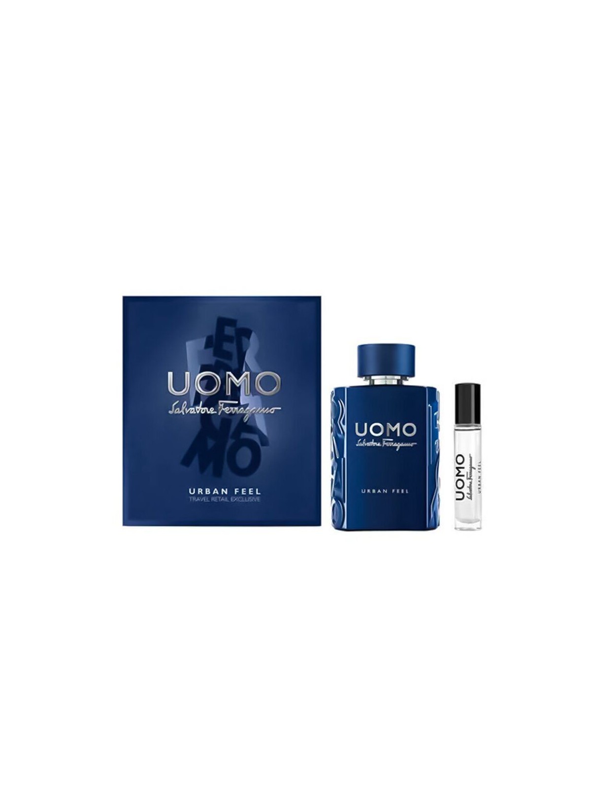 Cofanetto Salvatore Ferragamo: donna Urban Feel Eau De Toilette uomo 10ml + donna Urban Feel Eau De Toilette uomo 100ml