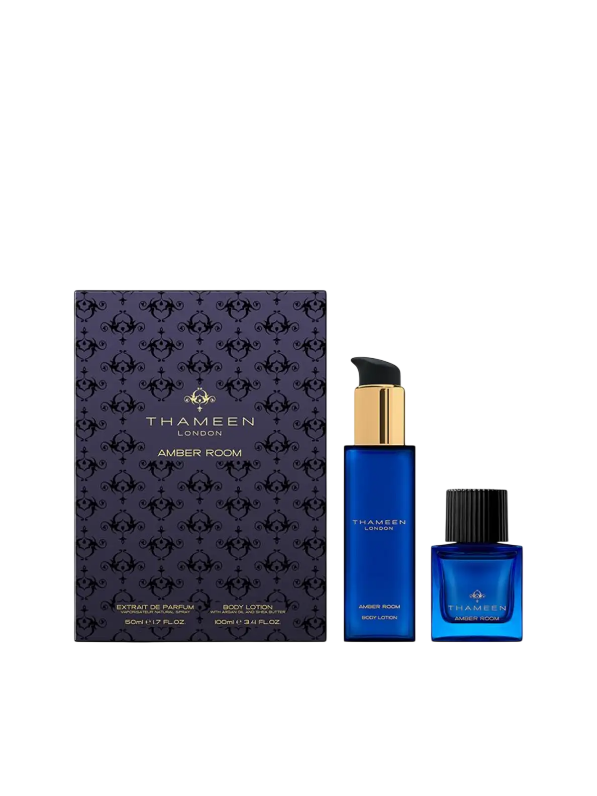Set Thameen London: Amber Room Extrait De Parfum Unisex 50ml + Amber Room Body Lotion Body 100ml