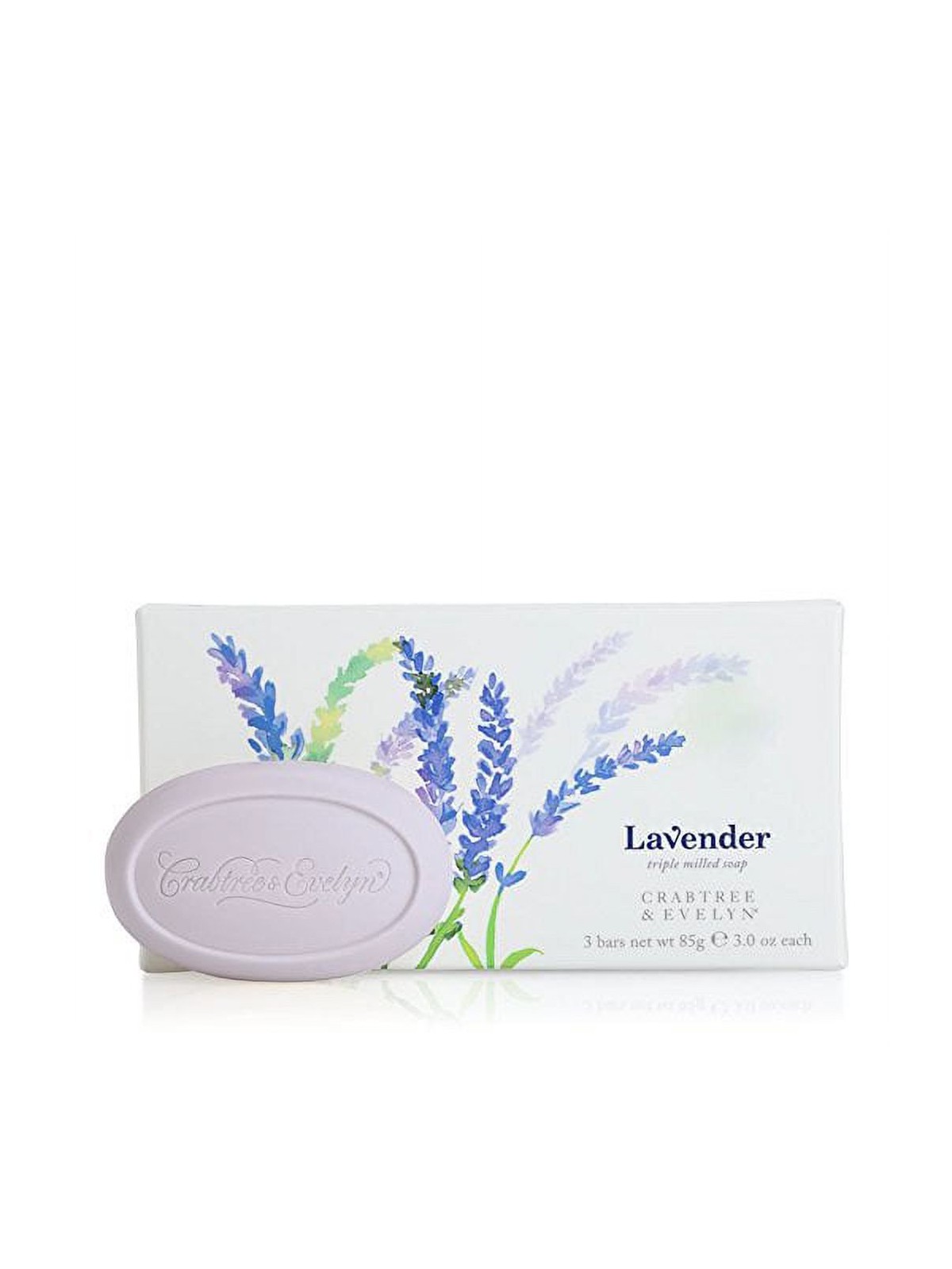 Set Trio di saponette idratanti alla lavanda Crabtree & Evelyn 3 pezzi da 85 g