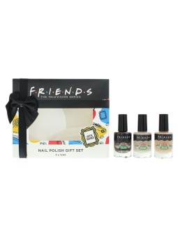 Set Trio Warner Bros Friends Smalto per unghie resistente alle scheggiature colore caffè 3 pezzi da 12ml