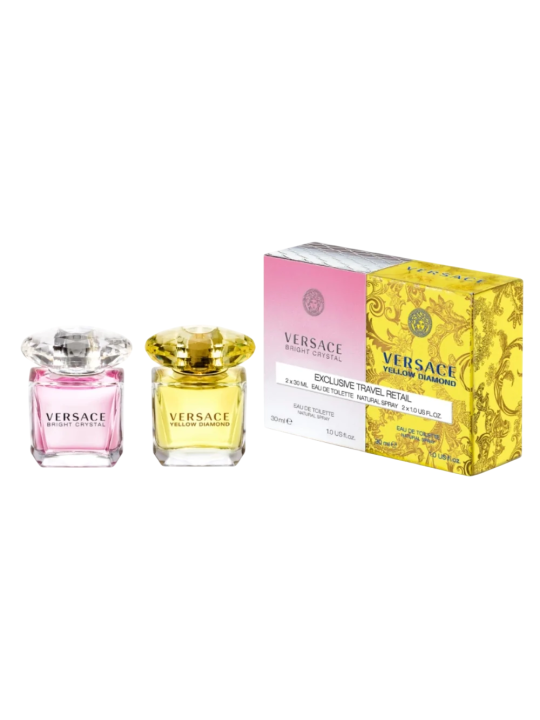 Cofanetto Versace: Bright Crystal Eau De Toilette donna 30ml + Yellow Diamond Eau De Toilette donna 30ml