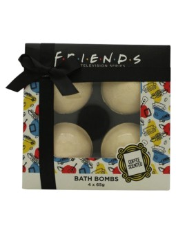 Set di bombe da bagno rilassanti al caffè Warner Bros Friends 4 pezzi da 65 g