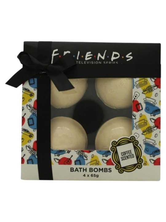 Set di bombe da bagno rilassanti al caffè Warner Bros Friends 4 pezzi da 65 g