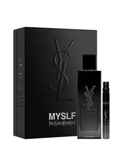 Cofanetto Yves Saint Laurent: Myslf Eau De Parfum uomo ricaricabile 100ml + Myslf Eau De Parfum uomo 10ml