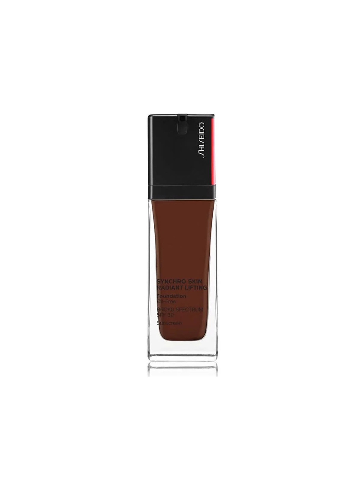 Fondotinta liquido illuminante Shiseido Synchro Skin Radiant Lifting 560 Nero Ossidiana SPF 30 30ml