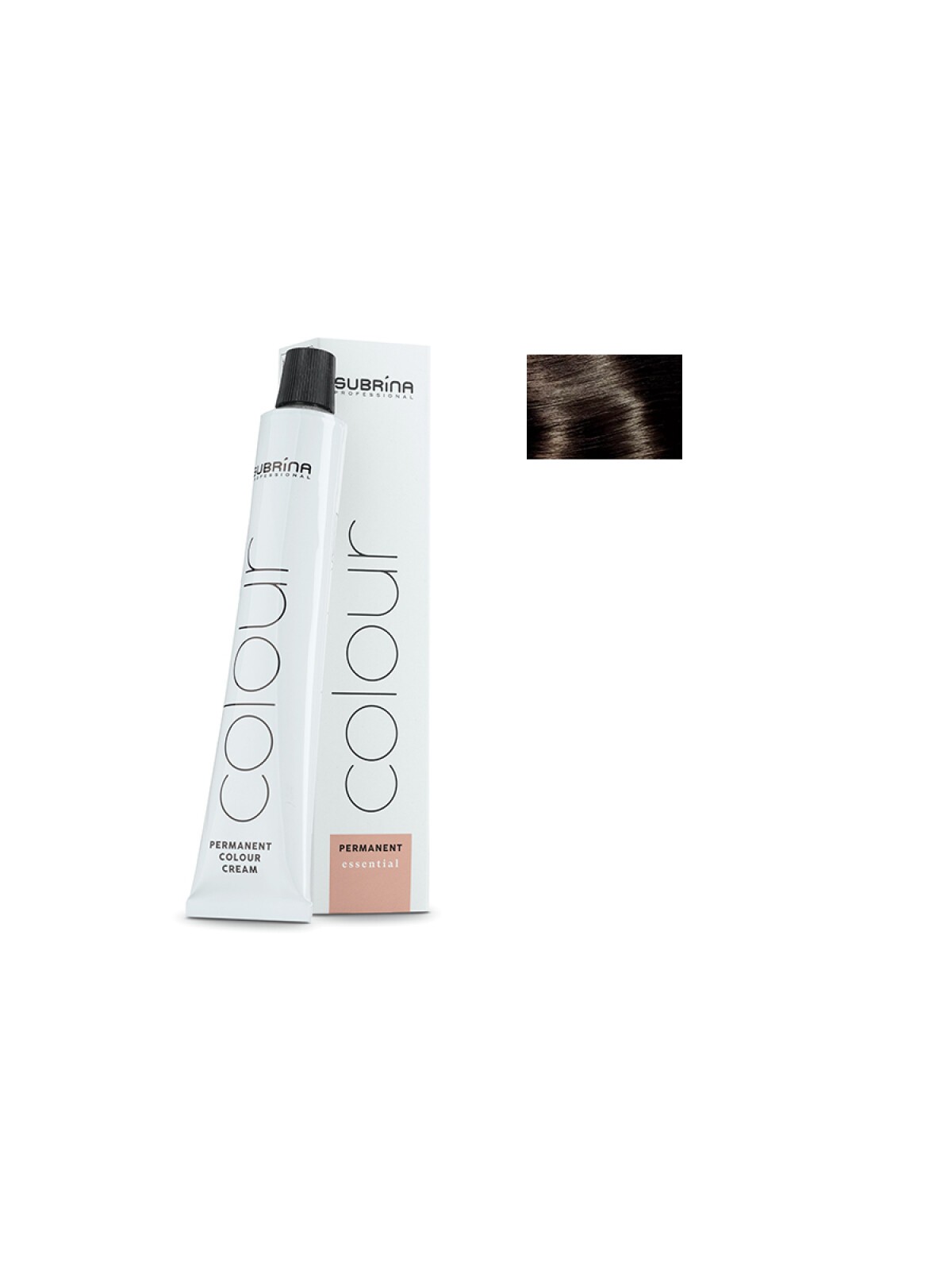 Tintura per capelli permanente Subrina Professional Essential Colour 4/00 Castano Naturale Medio 100ml